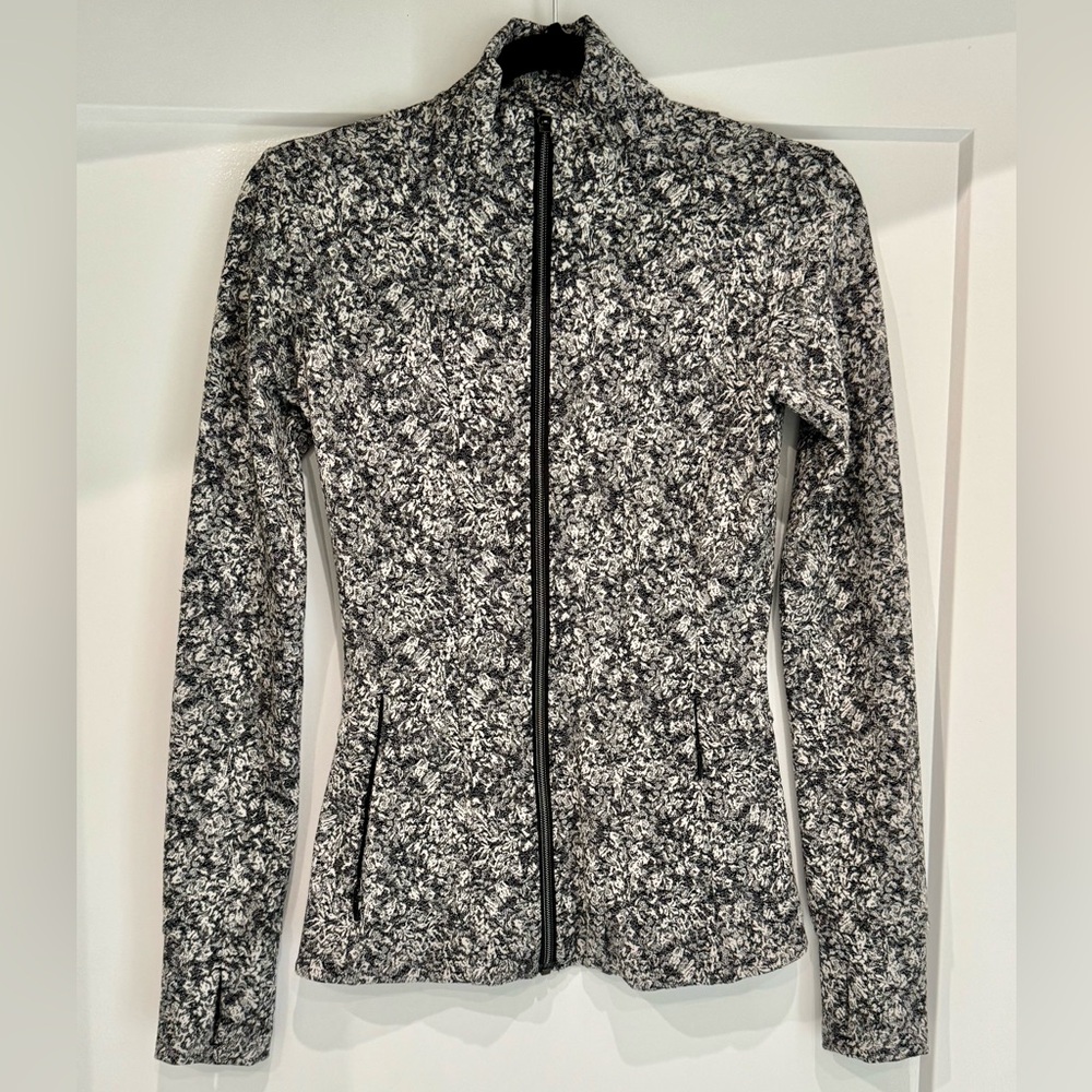 Athleta Black and White Utility Jacket